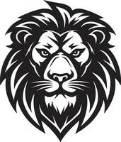 majestätisch Majestät das herumstreifen König im Löwe Symbol stilvoll Panther schwarz Löwe Logo Symbol Exzellenz vektor