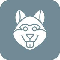 arktisk hund vektor ikon