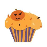 halloween cupcakes, semester godis vektor