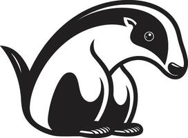 geformt Exzellenz schwarz Vektor Ameisenbär Logo elegant Ameisenbär Silhouette schwarz Vektor Logo Schönheit