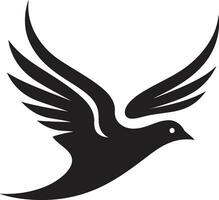 Wanderfalke Profil Logo Adler Monogramm Symbol vektor