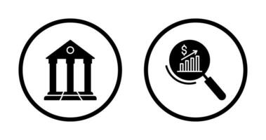 Parthenon und Statistiken Symbol vektor