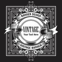 Vintage Hintergrund Label Stil Designvorlage vektor