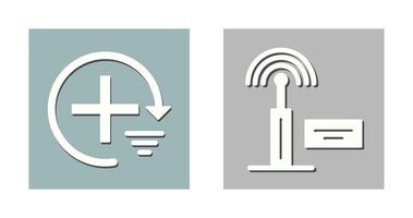 hinzufügen und Signal Symbol vektor