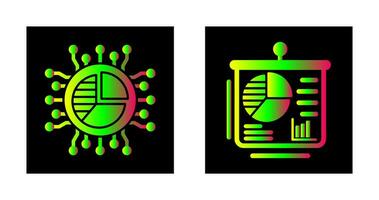 paj Diagram och presentation ikon vektor