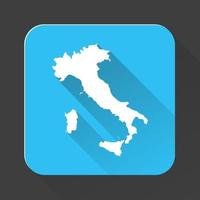 hochdetaillierte Italienkarte mit auf dem Hintergrund isolierten Grenzen vektor