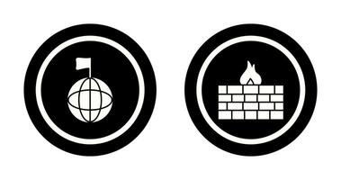 global Signal und Firewall Symbol vektor