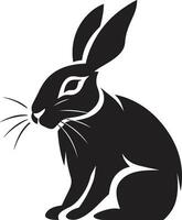 svart vektor kanin en logotyp det är Säker till göra du leende svart vektor kanin en logotyp det är som kelig som den är kreativ