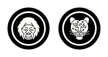 Orang-Utan und gefährlich Symbol vektor