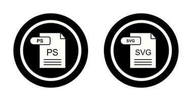 ps und svg Symbol vektor