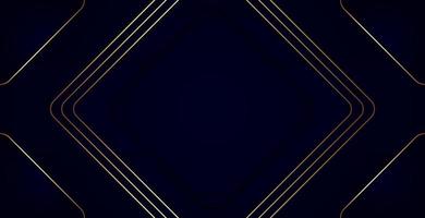 abstrakter Hintergrund Luxus dunkelblau mit Gold vektor