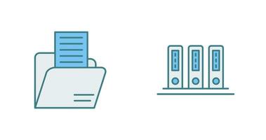 Mappe und Büro Dateien Symbol vektor