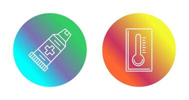 Einfügen und Thermometer Symbol vektor