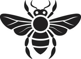 pollinator bikupa logotyp bikupa dynasti profil vektor