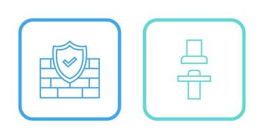 Firewall und Sitz Symbol vektor