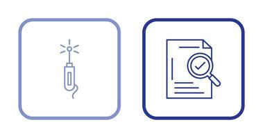 Laser- Stift und prüfen Symbol vektor