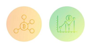 nätverk och barer ikon vektor