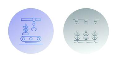 transportband och bevattning ikon vektor