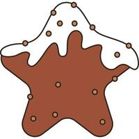 Weihnachten Lebkuchen Star vektor