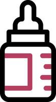 Babyflasche kreatives Icon-Design vektor