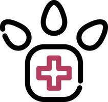 Veterinärfuß kreatives Icon-Design vektor