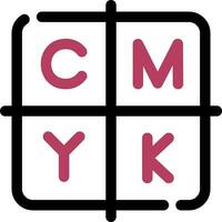 cmyk kreativ ikon design vektor