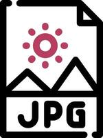 jpg-Datei kreatives Icon-Design vektor