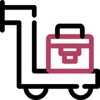 Trolley kreatives Icon-Design vektor