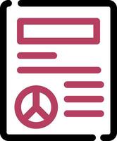 Friedensvertrag kreatives Icon-Design vektor