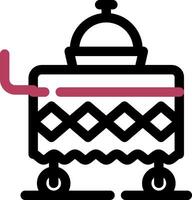 Food Cart kreatives Icon-Design vektor