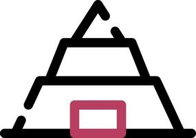 Pyramide kreatives Icon-Design vektor