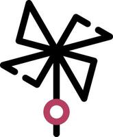 Windrad kreativ Symbol Design vektor