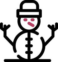 Schneemann kreatives Icon-Design vektor