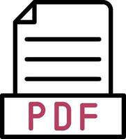 pdf kreativ Symbol Design vektor