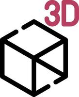 3d Objekt kreativ Symbol Design vektor