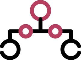 Kreis Bild Hierarchie kreativ Symbol Design vektor
