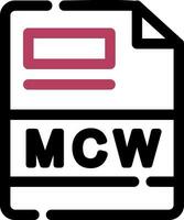 Mcw kreativ Symbol Design vektor