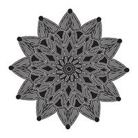 abstraktes Mandala-Design des Elements mit dekorativem Kreismuster vektor