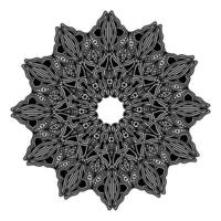 Mandala entspannendes kreatives mystisches dekoratives Blumenmuster für Erwachsene vektor