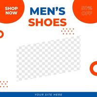 Eröffnung Schuhe Store Feed Design Social Media Post Vorlage vektor