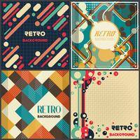 Gammal retro vintage stil design mall vektor