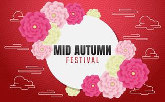 Mid Autumn Festival Vector Hintergrund