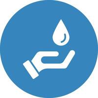 sparen Sie Wasser-Vektor-Icon-Design-Illustration vektor