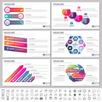 Moderna element av infographics för presentationsmallar för banner vektor