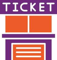 Ticket Office-Vektor-Icon-Design-Illustration vektor