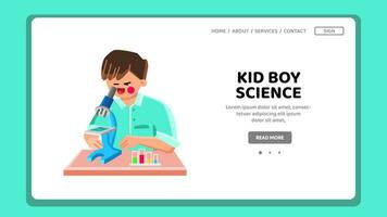 Kind Kind Junge Wissenschaft Vektor