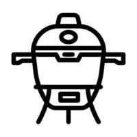 Raucher Fleisch Linie Symbol Vektor Illustration