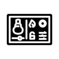 Clever Zuhause Nabe Glyphe Symbol Vektor Illustration