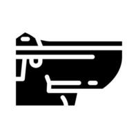 Clever Toilette Zuhause Glyphe Symbol Vektor Illustration