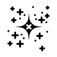 Star tätowieren Kunst Jahrgang Glyphe Symbol Vektor Illustration